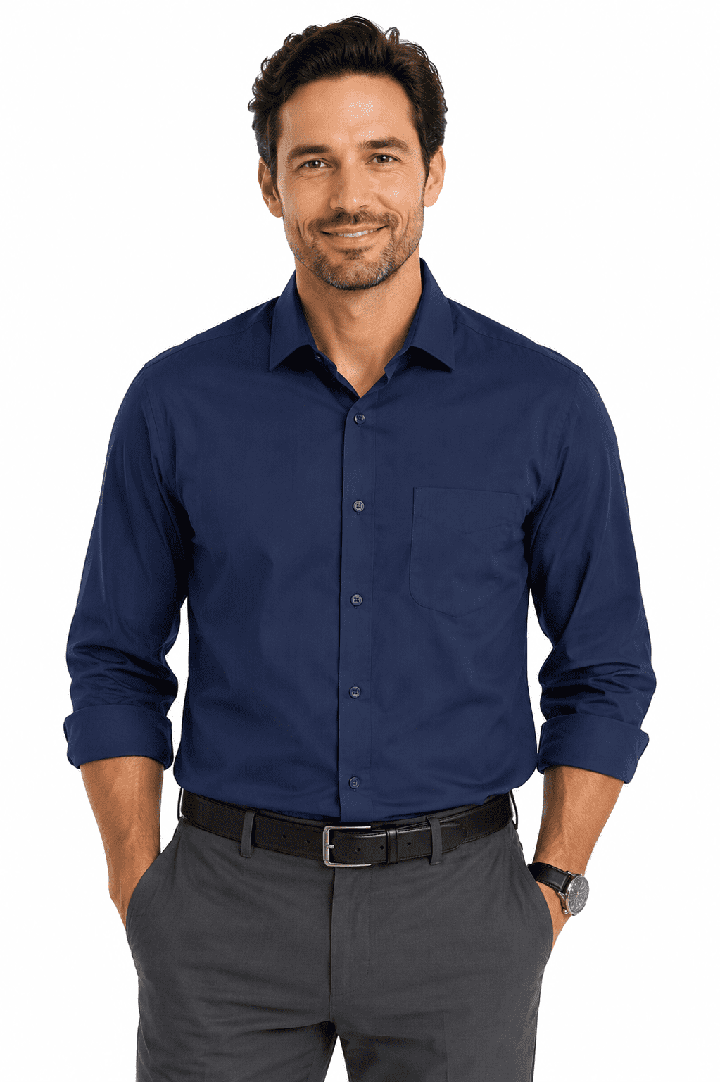 MOSMAN MENS SHIRT LONG SLEEVE