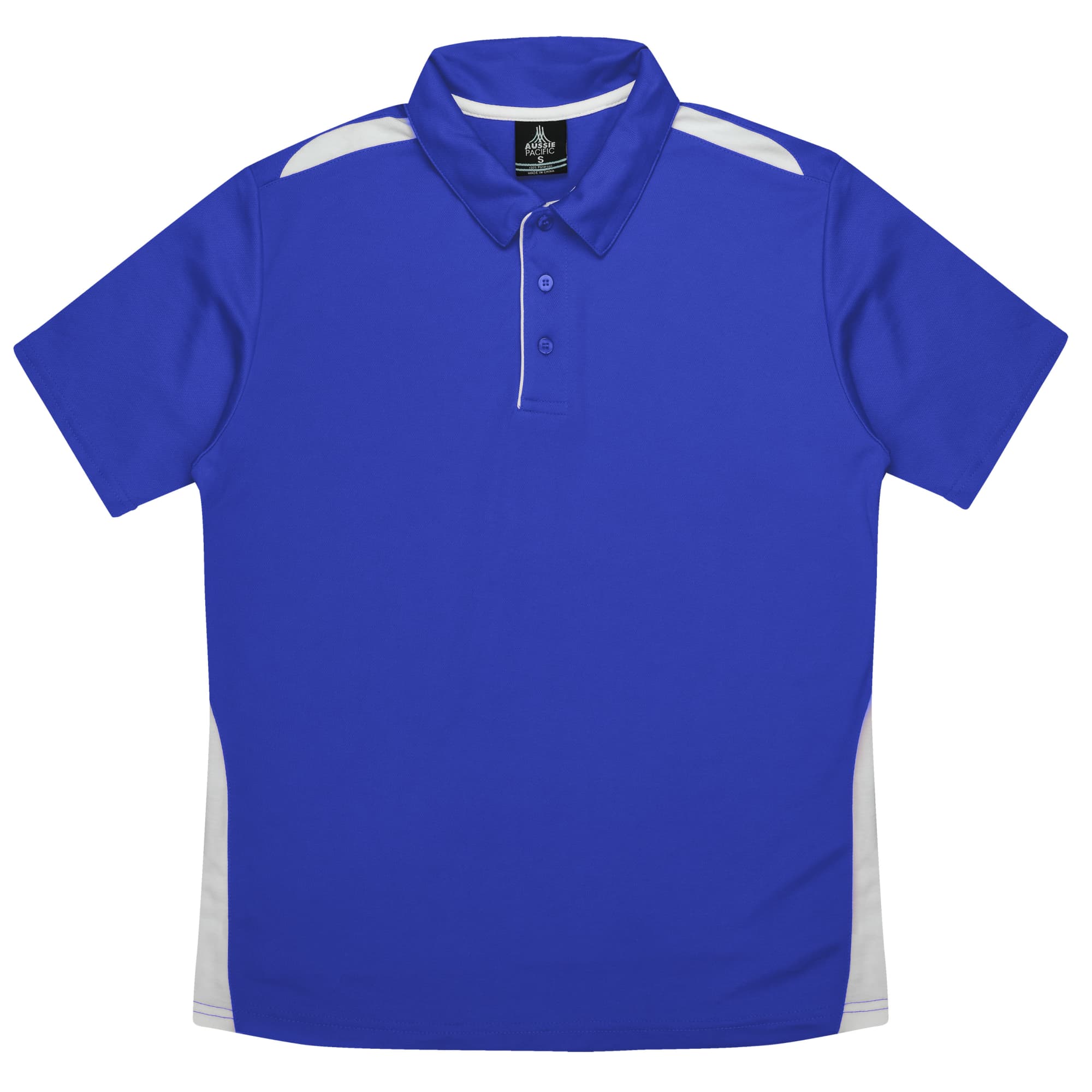 PATERSON KIDS POLOS RUNOUT - N3305 Image ROYAL/WHITE