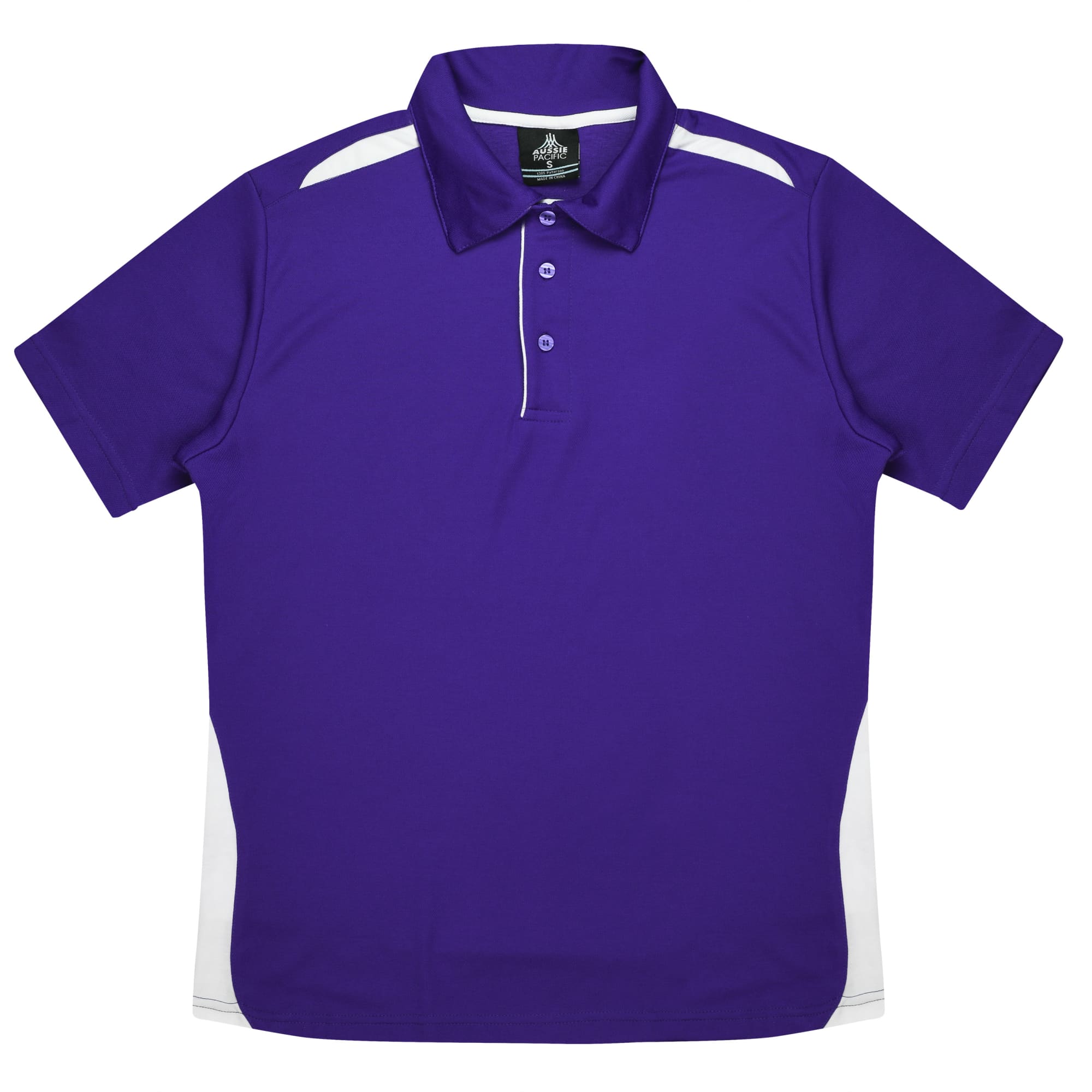 PATERSON KIDS POLOS RUNOUT - N3305 Image PURPLE/WHITE