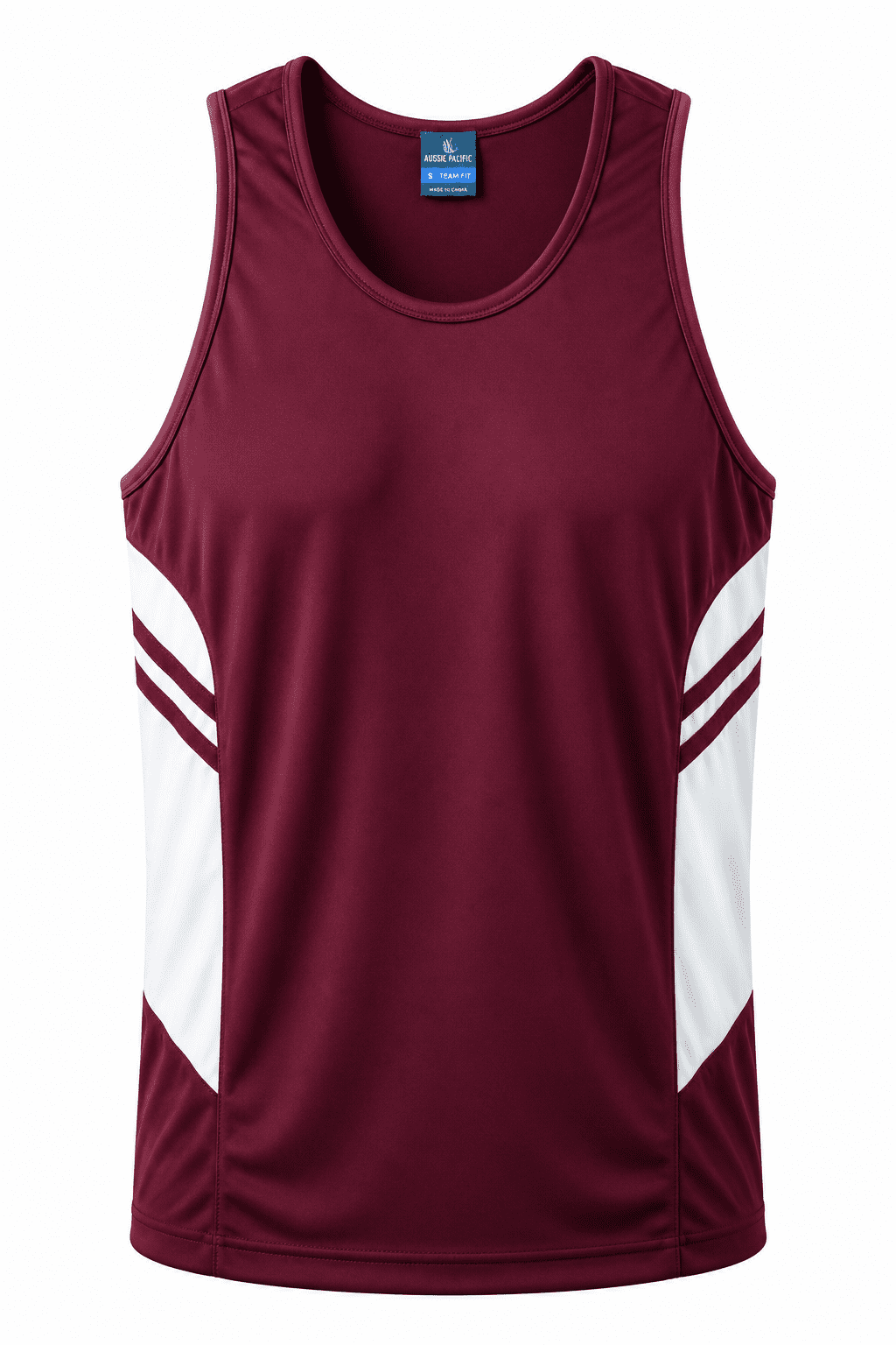 MAROON/WHITE