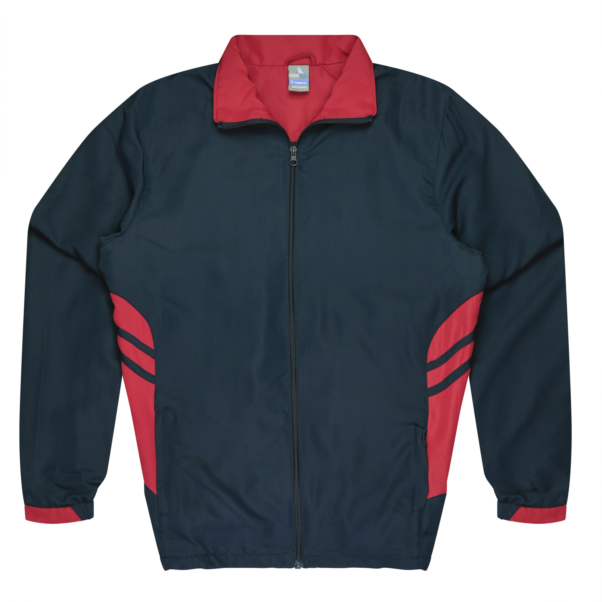TASMAN MENS TRACKTOPS RUNOUT - N1611 Image NAVY/RED