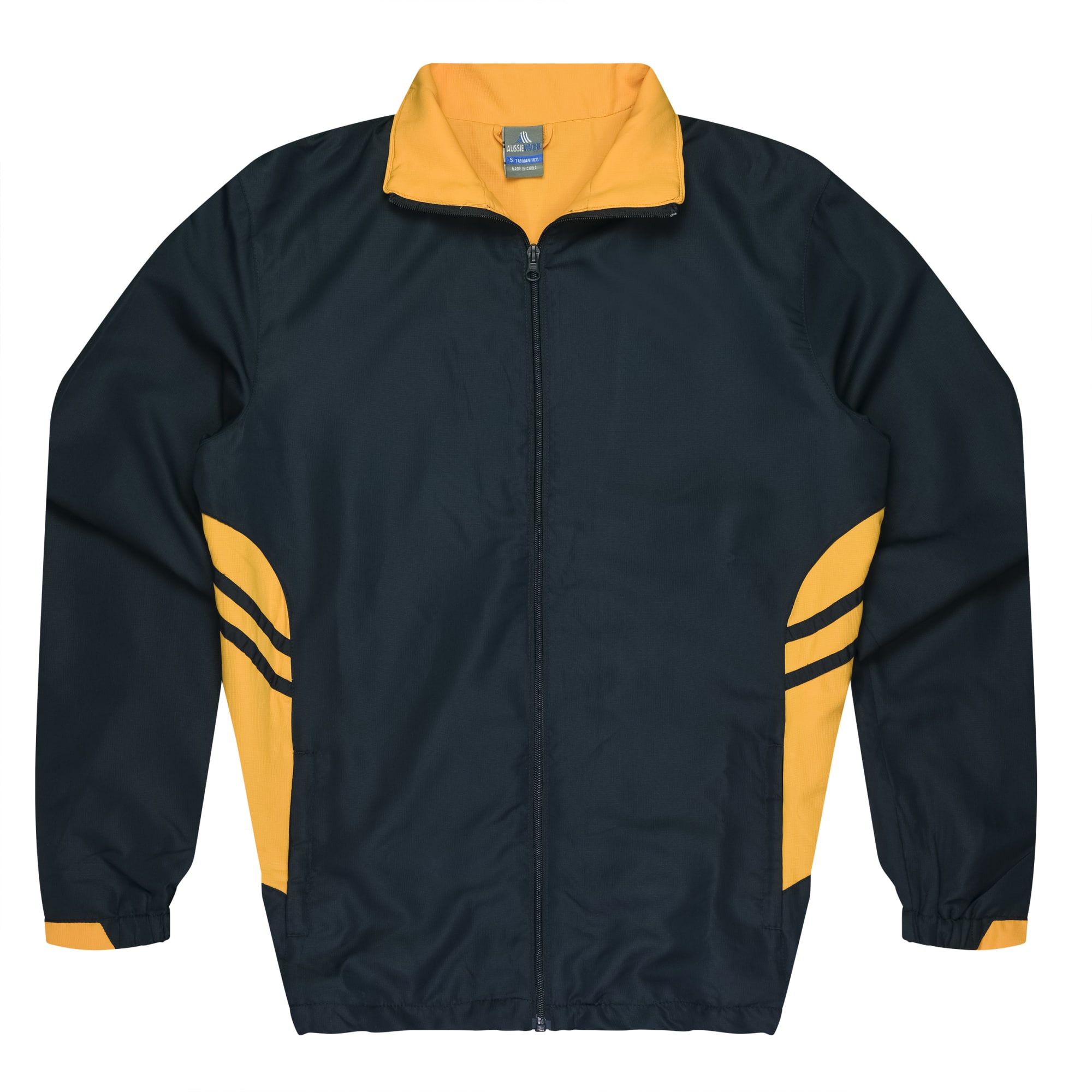 TASMAN MENS TRACKTOPS RUNOUT - N1611 Image NAVY/GOLD