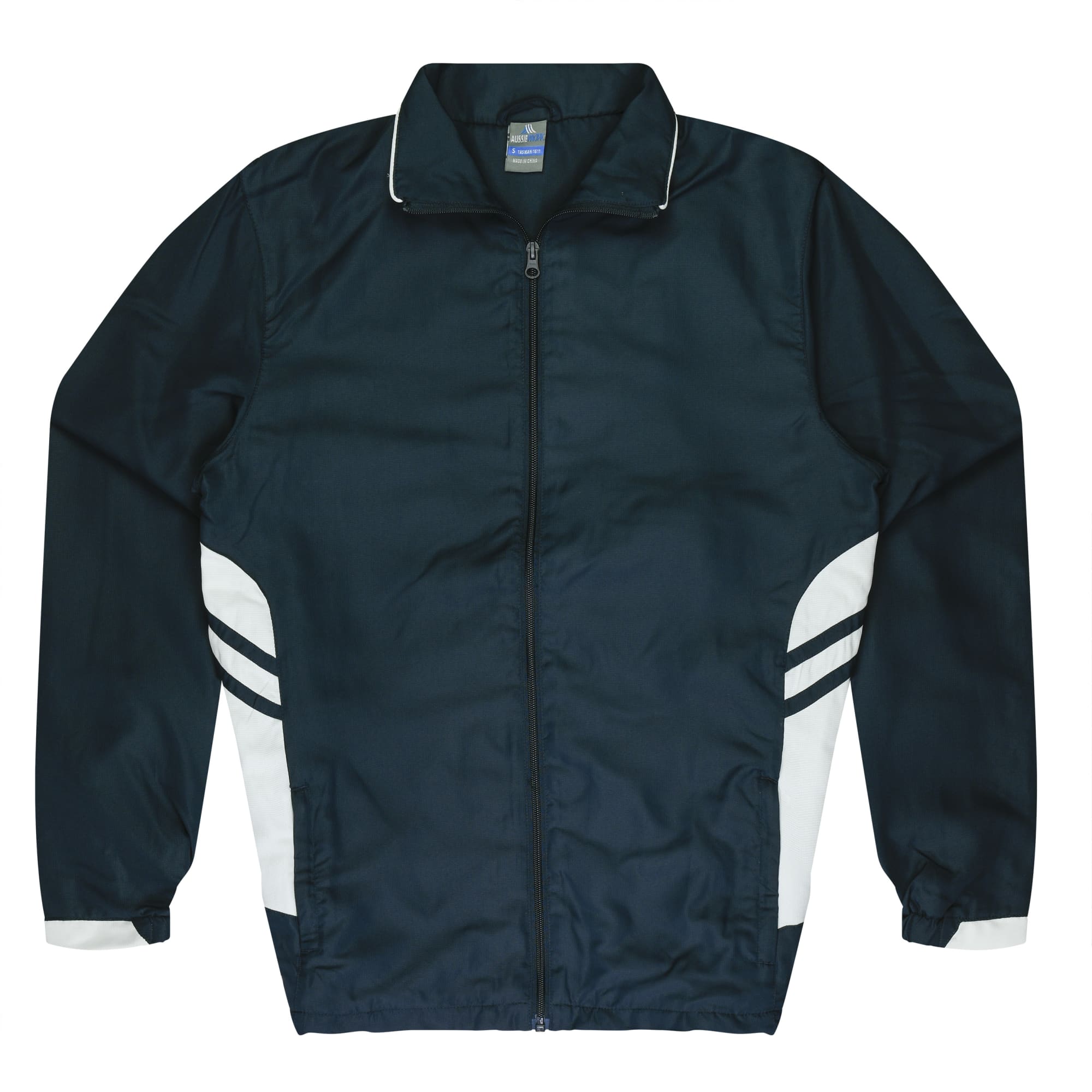 TASMAN MENS TRACKTOPS RUNOUT - N1611 Image NAVY/WHITE