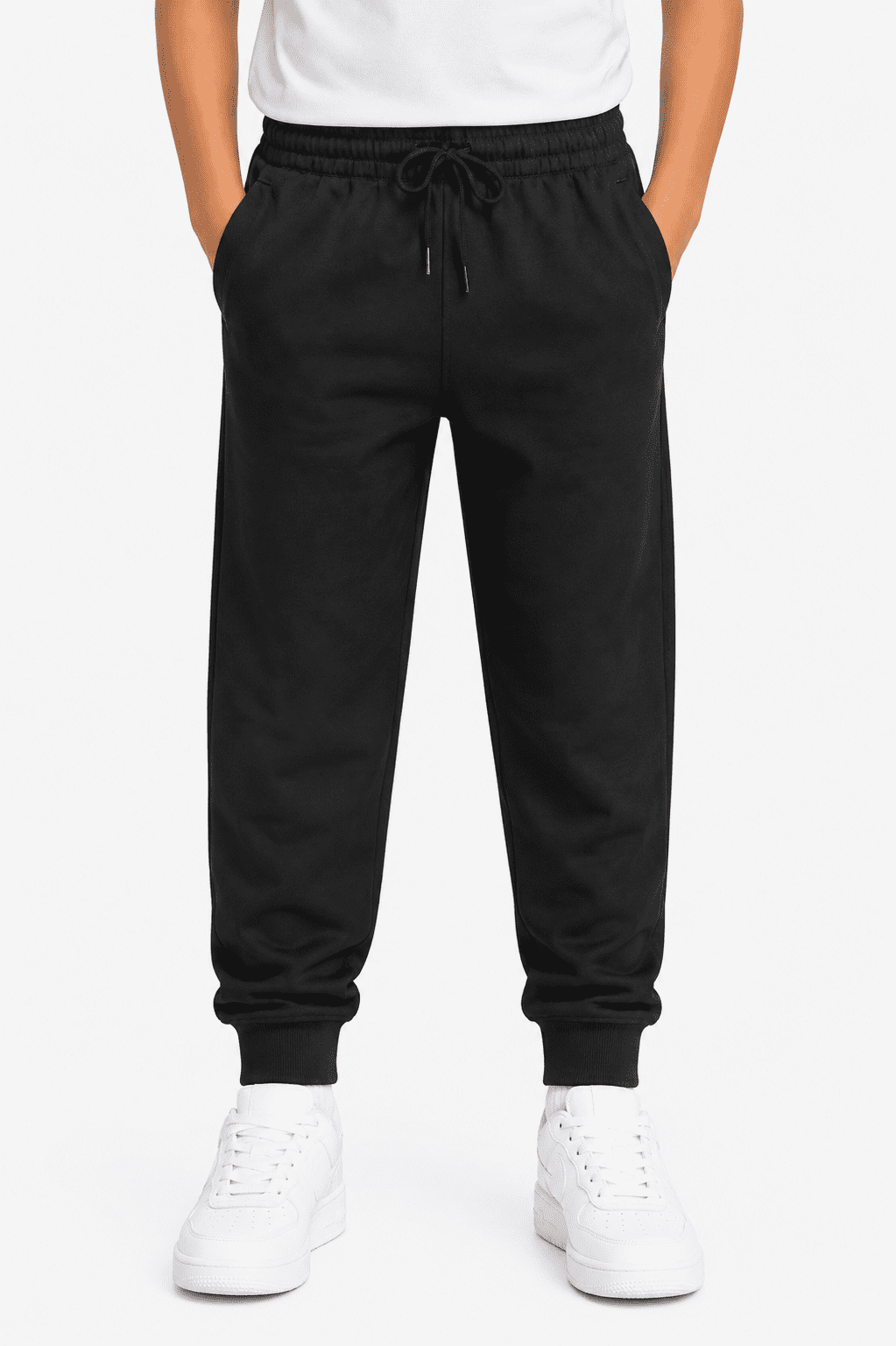TAPERED FLEECE KIDS PANTS