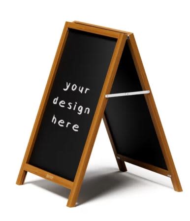 Interchangeable Chalk Board/ Corflute A-Frame