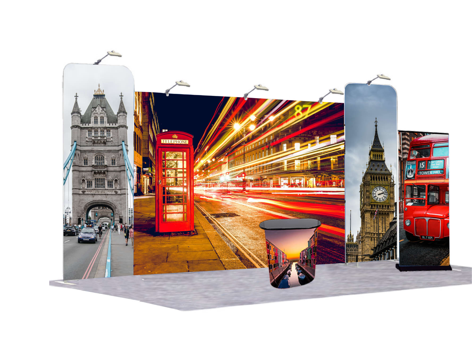 Stretch Fabric Display / Tension Fabric Display Exhibition Booths Type D