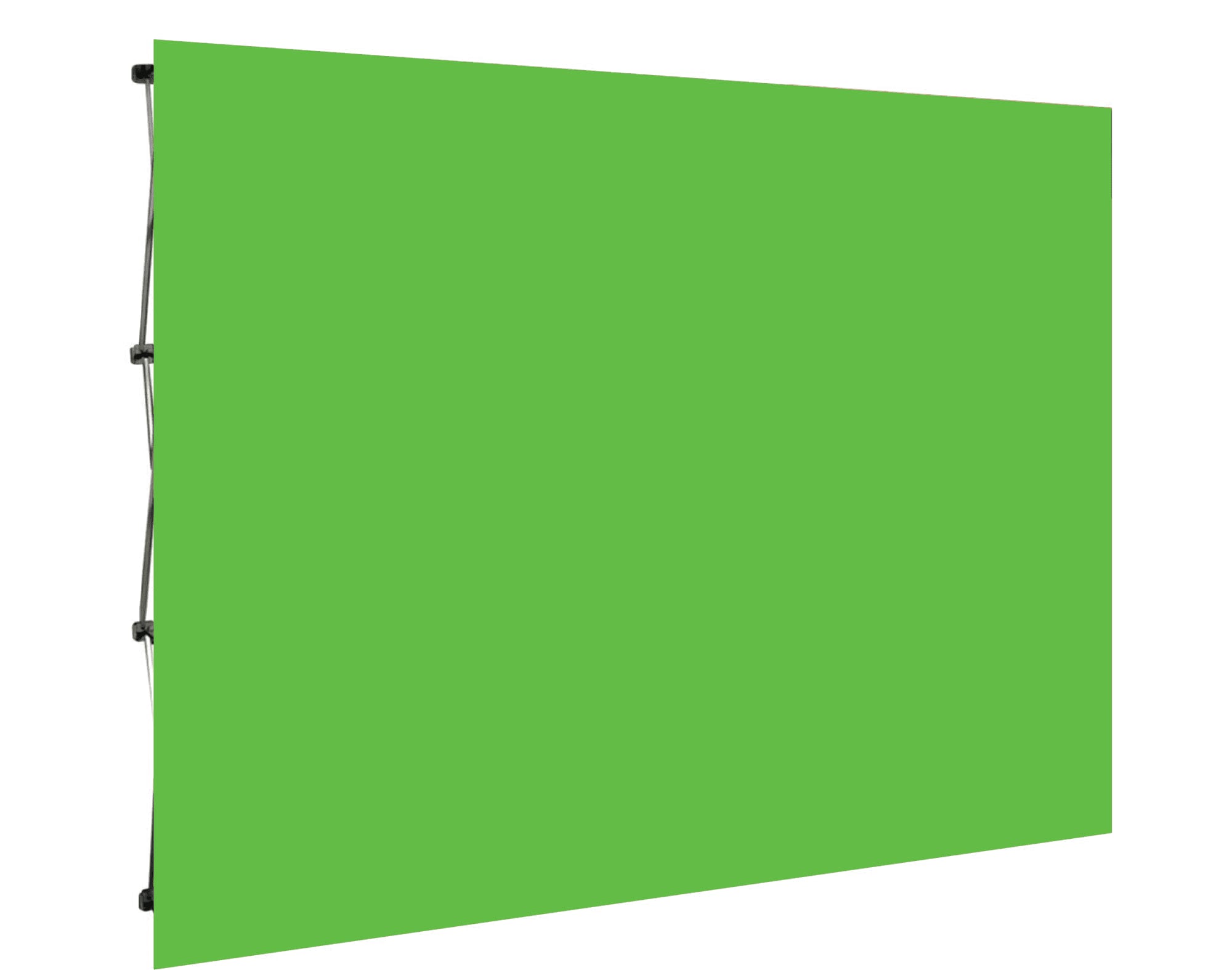 Green Screen Media Wall - Curved or Flat / 2.25m x 2.25m