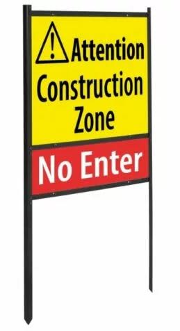 Angle Iron Signage Stand