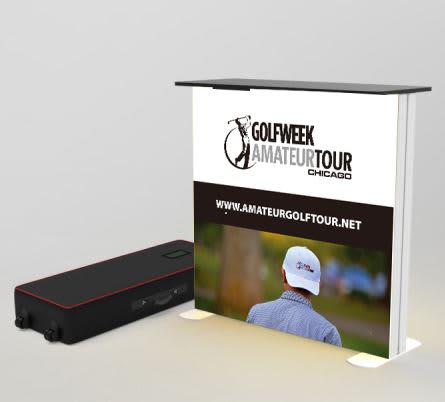 Promotion Light Box Table 1000mm x 1000mm PVC Frame - Liquid Promotions
