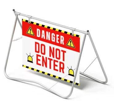 Signage Swing Stand with Dibond (ACP)Panel - SSWS_3 Image 