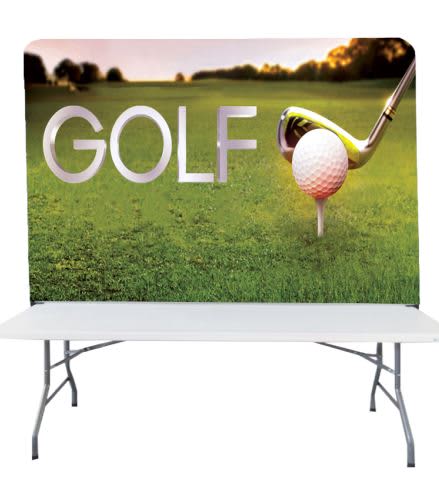 Stretch Fabric Table Top Banner Stand (8ft)
