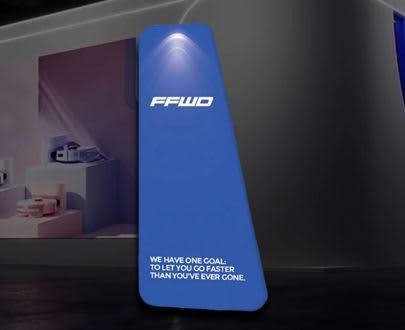 Stretch Fabric Display / Tension Fabric Display -Triangular Frame