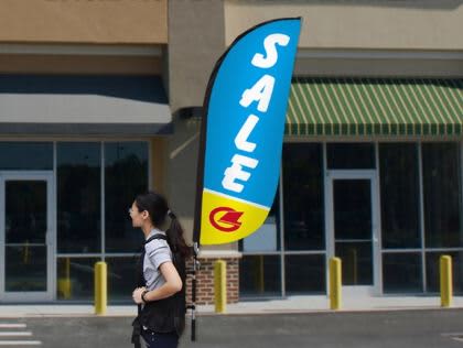 Small Single Sided Backpack Wing Banner