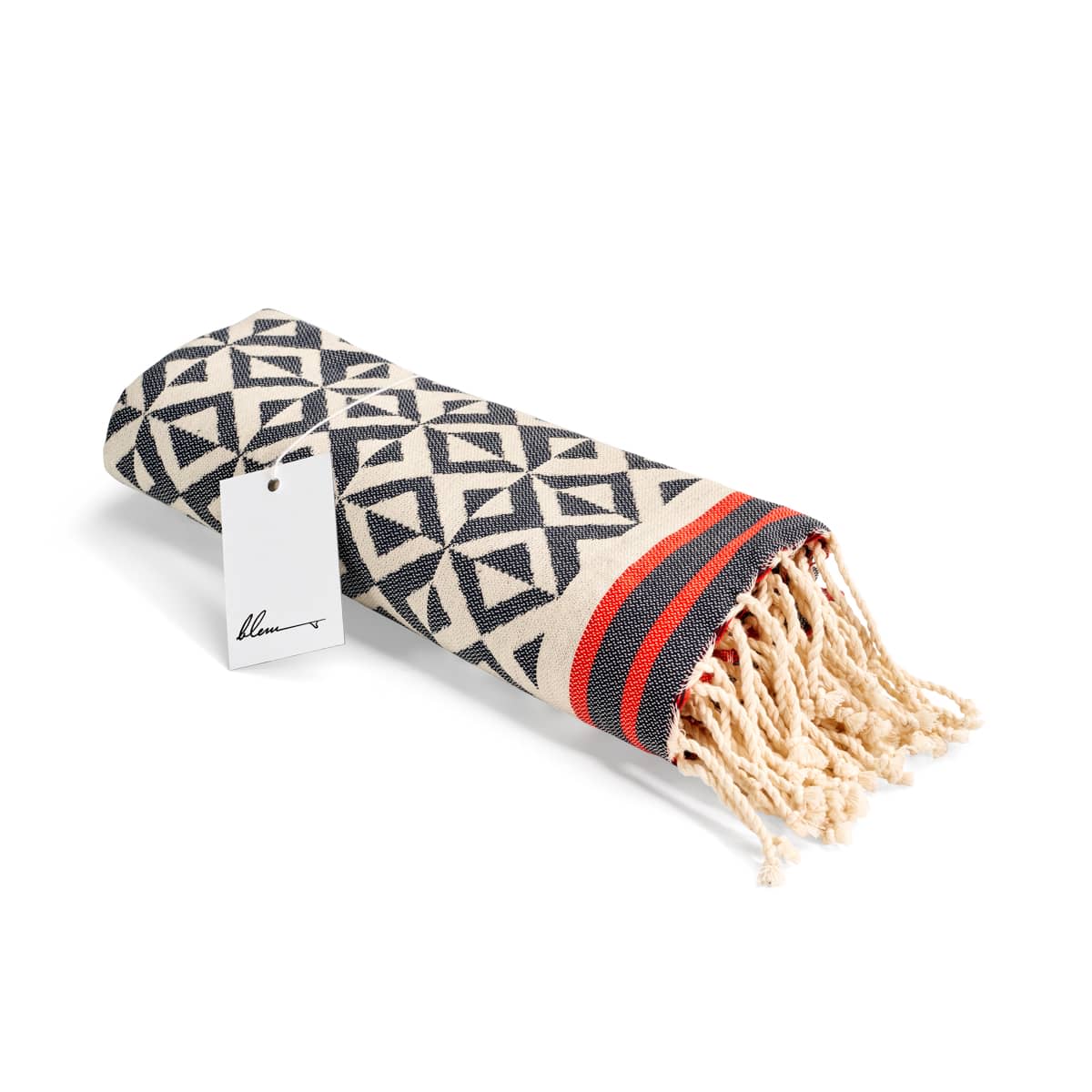 Jackie Black Beach Towel