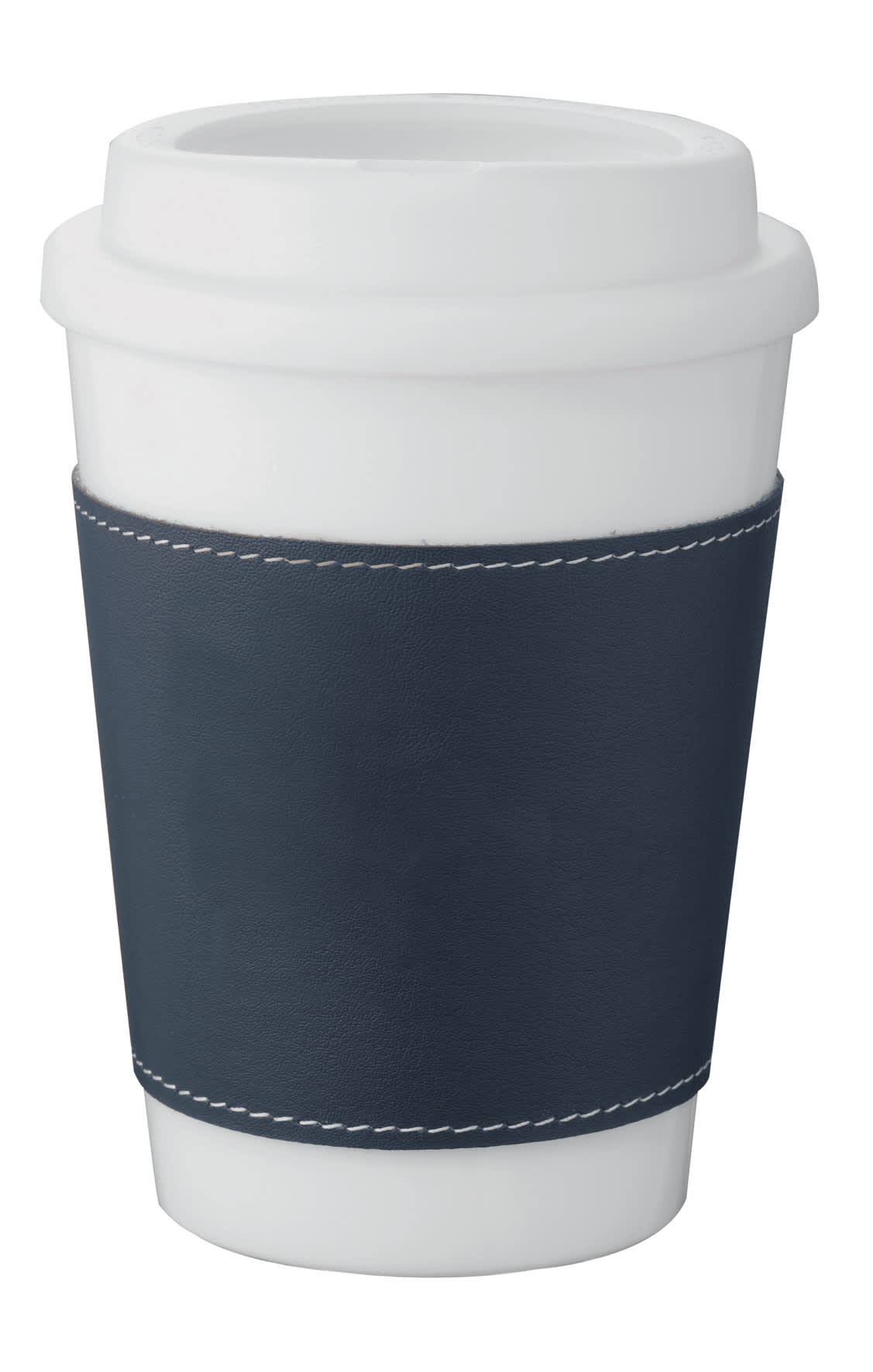 White Tumbler - Blue Sleeve