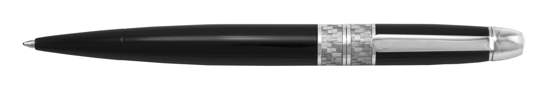 Metal Twist Action Ballpoint Pen - Black