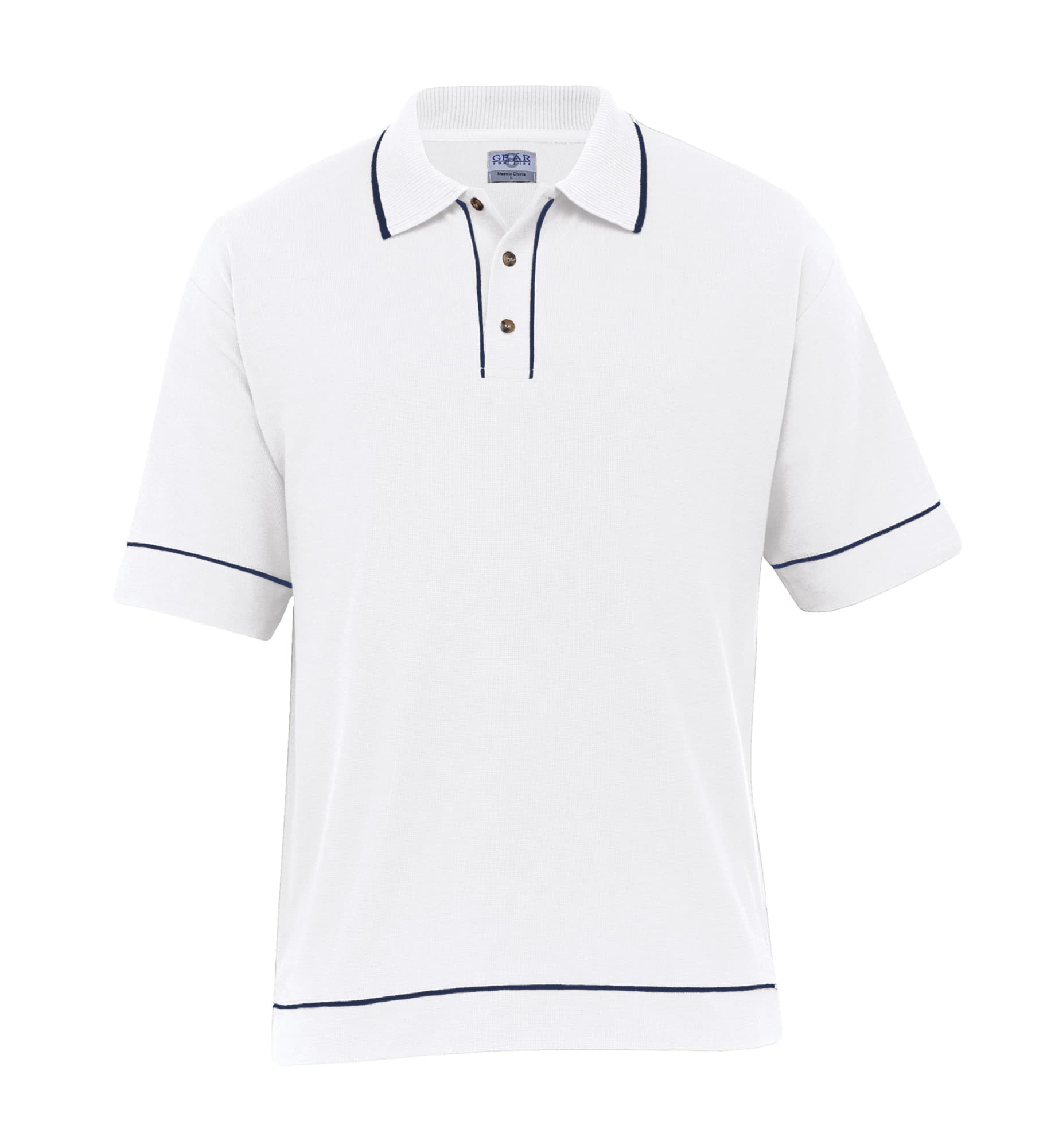 Retro Waffle Polo - Mens