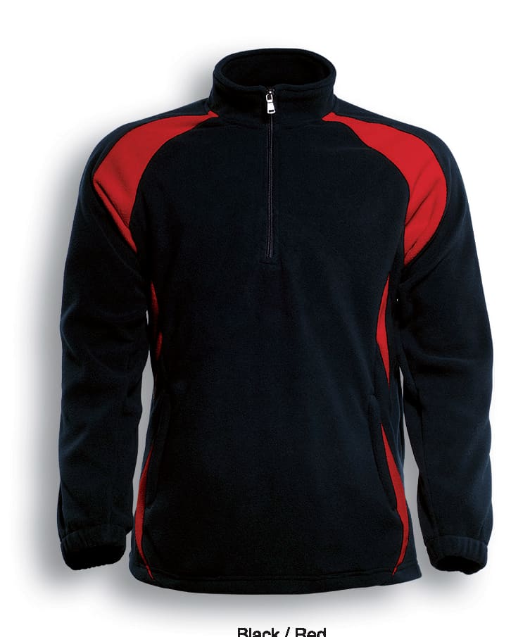 Unisex Adults 1/2 Zip Sports Pull Over Fleece