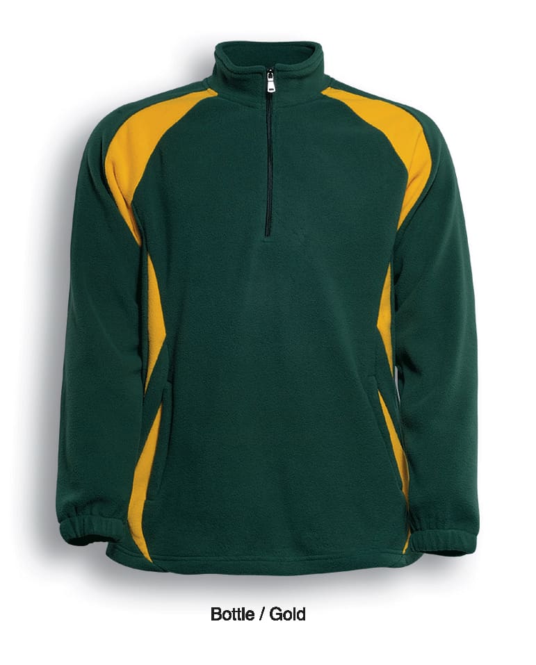 Unisex Adults 1/2 Zip Sports Pull Over Fleece
