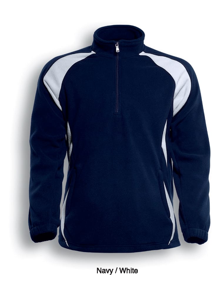 Unisex Adults 1/2 Zip Sports Pull Over Fleece