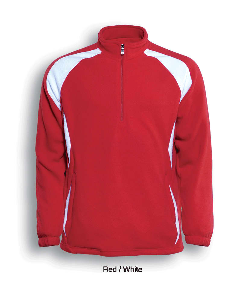 Unisex Adults 1/2 Zip Sports Pull Over Fleece
