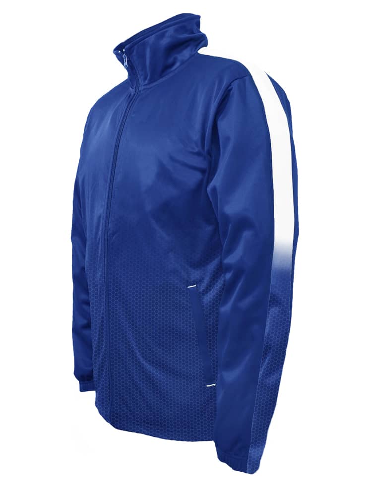 Unisex Adults Sublimated Track Jacket - CJ1557 Image ROYAL/WHITE