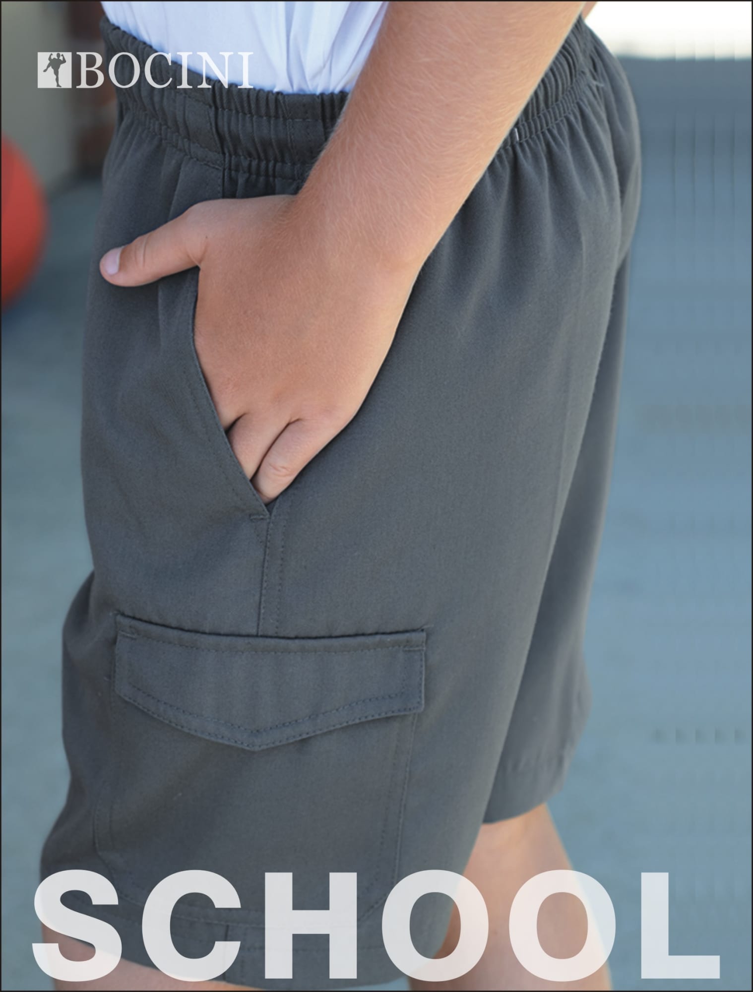 Kids School Cargo Shorts - CK1403 Image