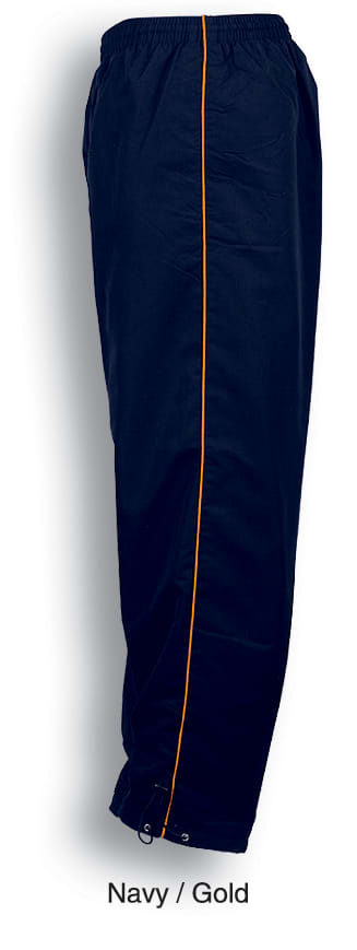 Unisex Adults Track - Suit Pants With Piping - CK505 Image NAVY/GOLD