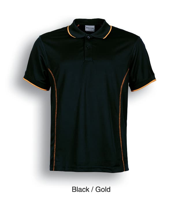 Stitch Feature Essentials-Mens Short Sleeve Polo