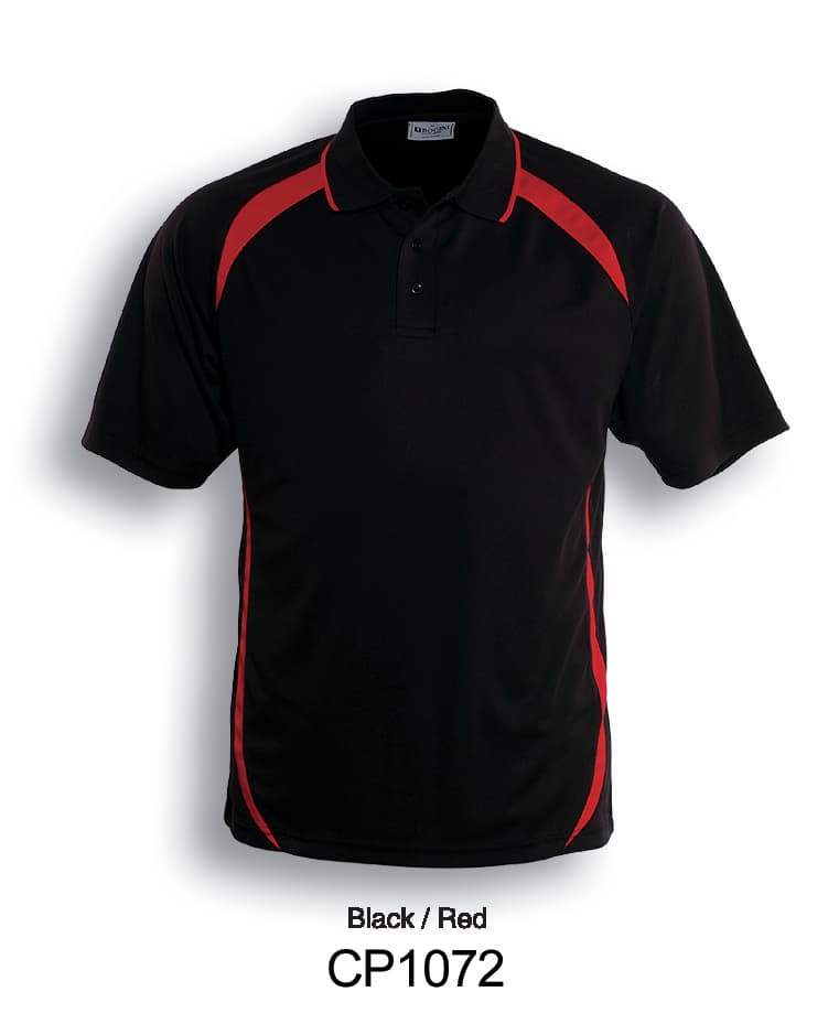 Unisex Adults Contrast Contour Polo