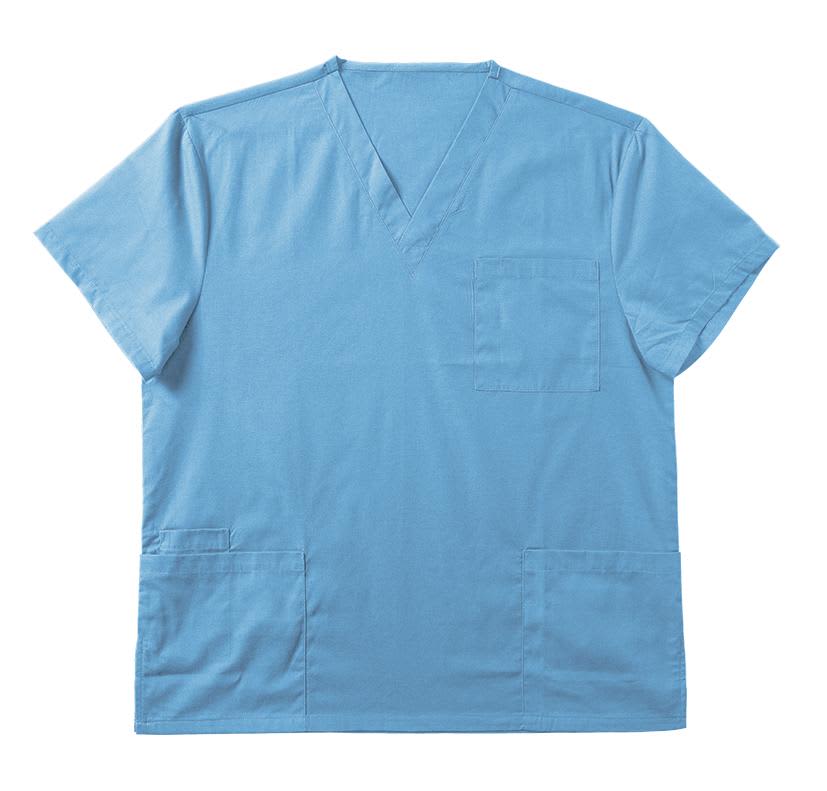Ladies Scrubs Top - CS1642 Image BLUE