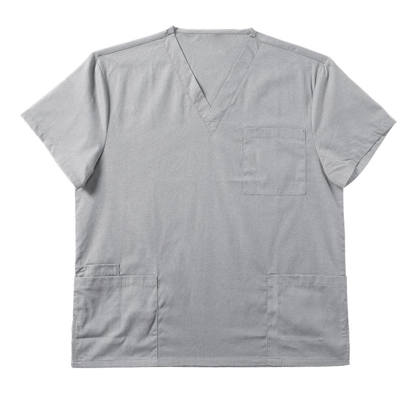 Ladies Scrubs Top - CS1642 Image GREY