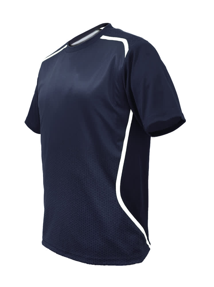 Unisex Adults Sublimated Sports Tee Shirt - CT1503 Image NAVY/WHITE