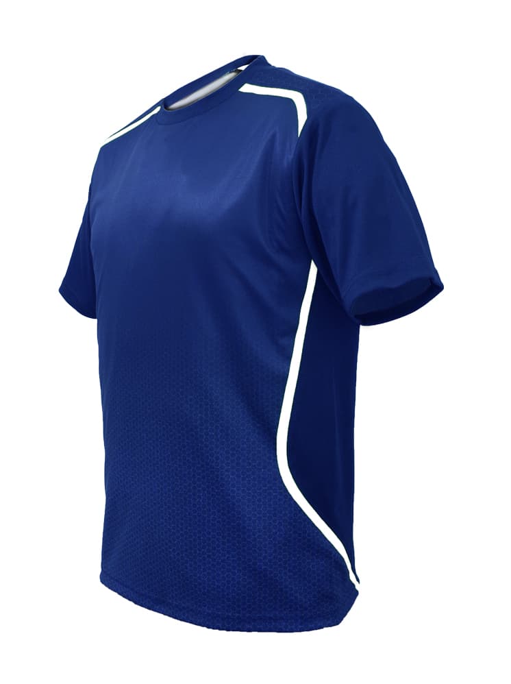 Unisex Adults Sublimated Sports Tee Shirt - CT1503 Image ROYAL/WHITE