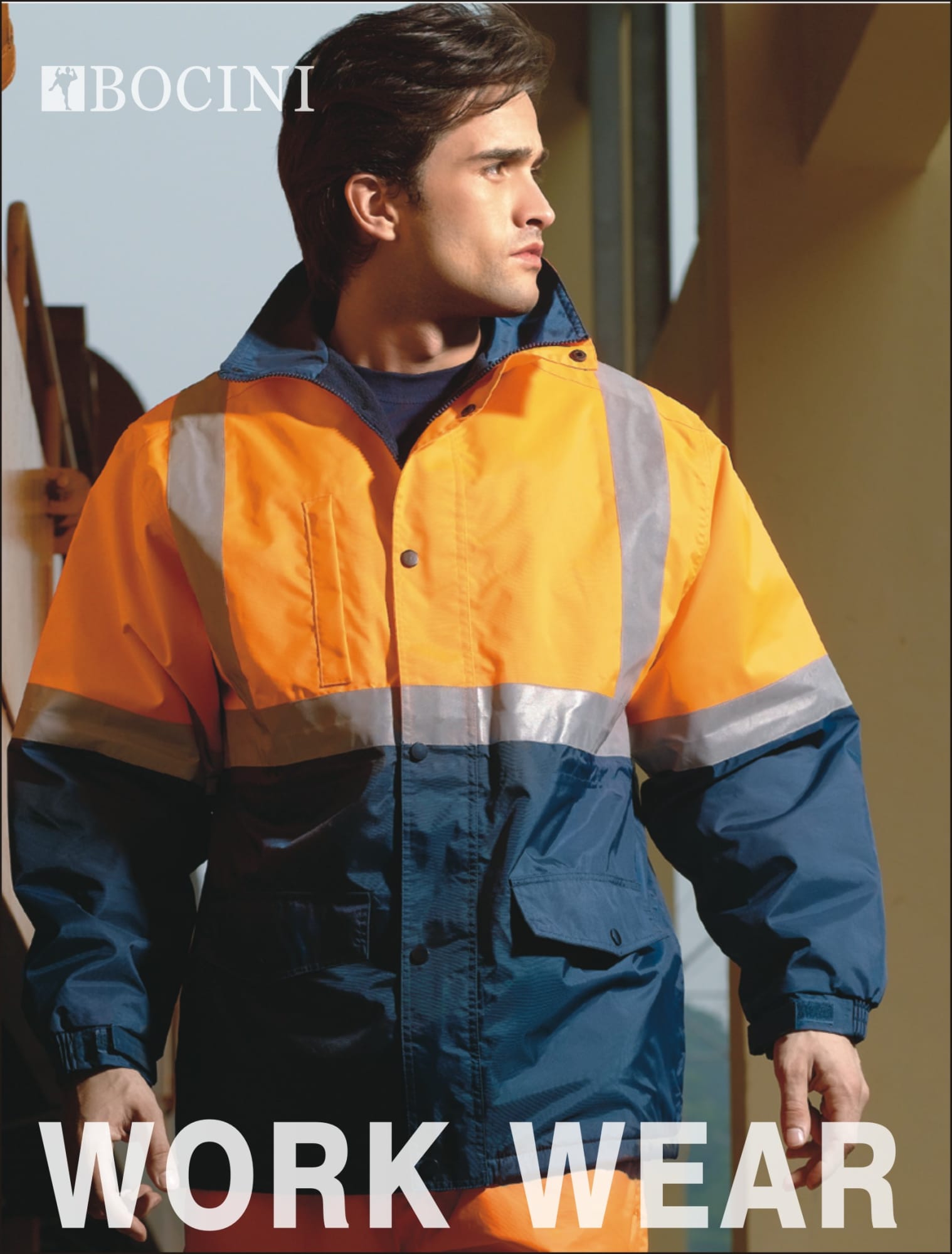 Unisex Adults Hi-Vis Polar Fleece Lined Jacket With Reflective Tape