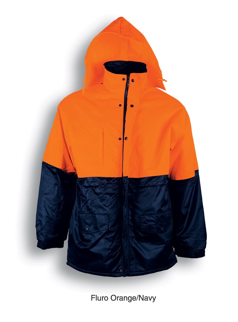 Unisex Adults Hi-Vis Polar Fleece Lined Jacket