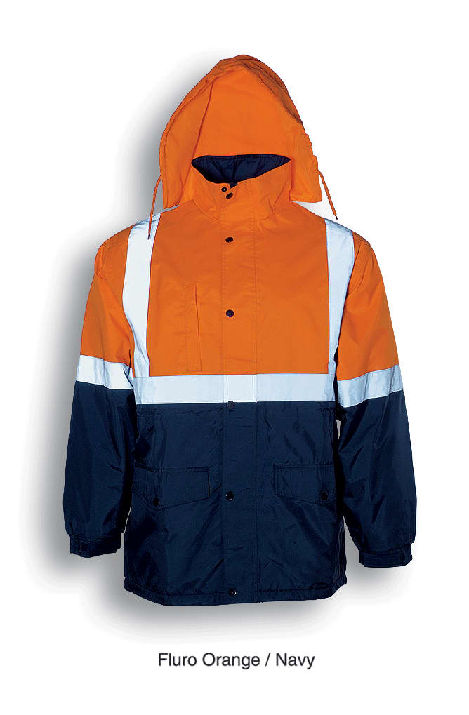 Unisex Adults Hi-Vis Mesh Lining Jacket With Reflective Tape