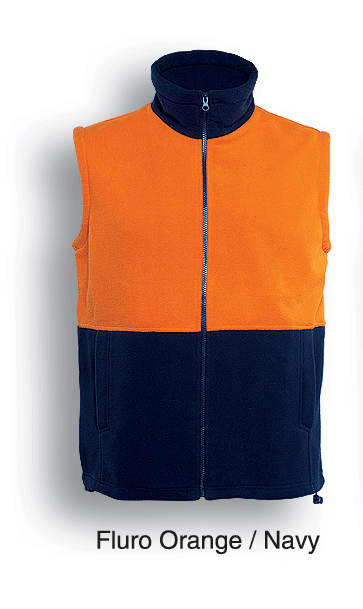 Unisex Adults Hi-Vis Polar Fleece Vest