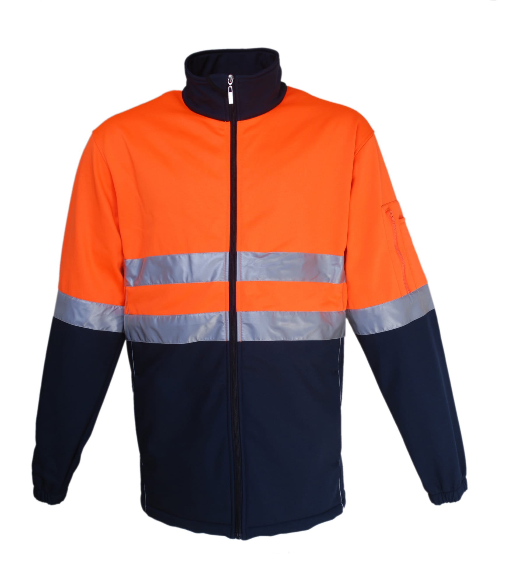 Unisex Adults Hi-Vis Soft Shell Jacket With Reflective Tape