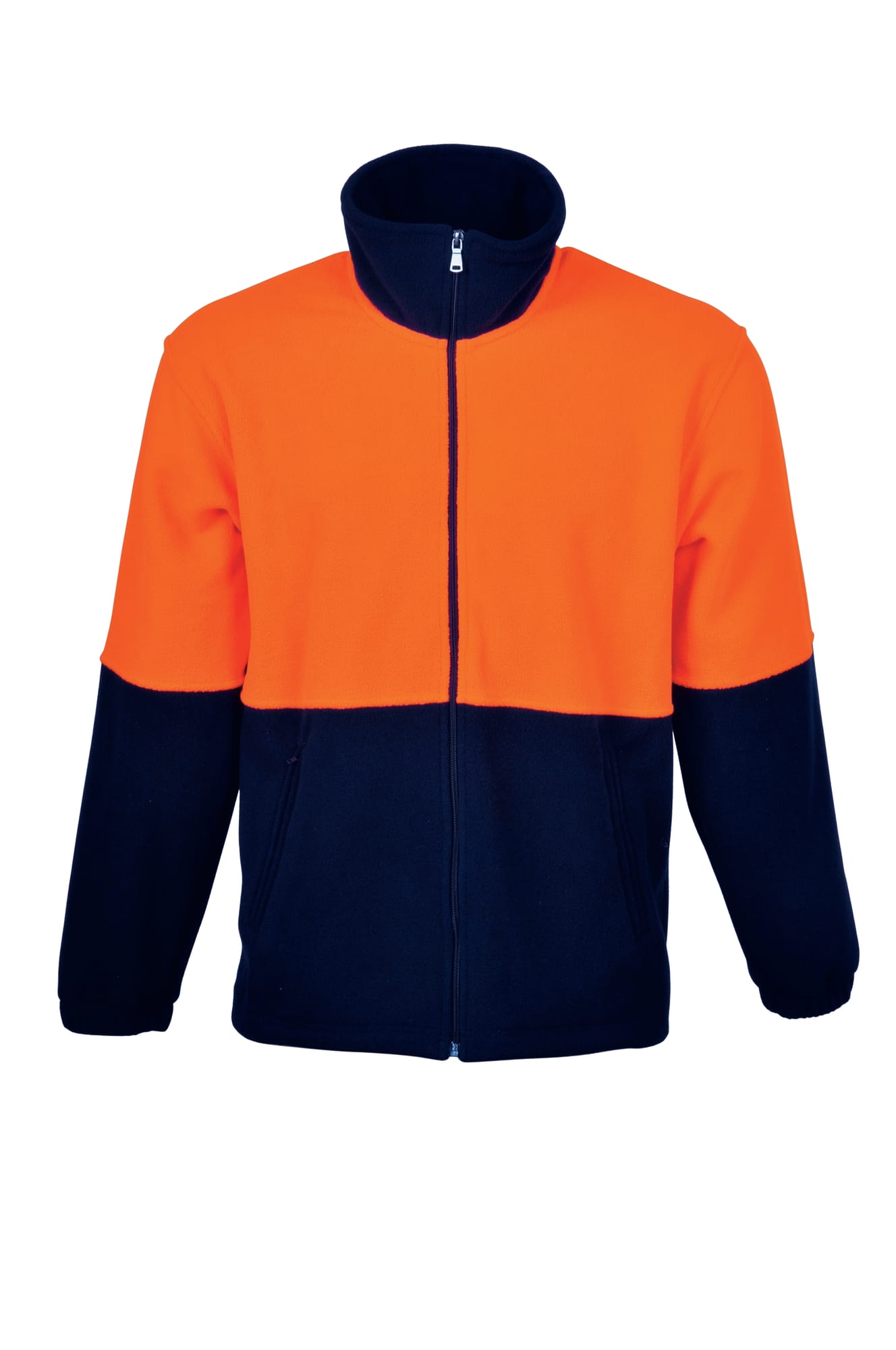 Unisex Adults Hi-Vis Full Zip Polar Fleece