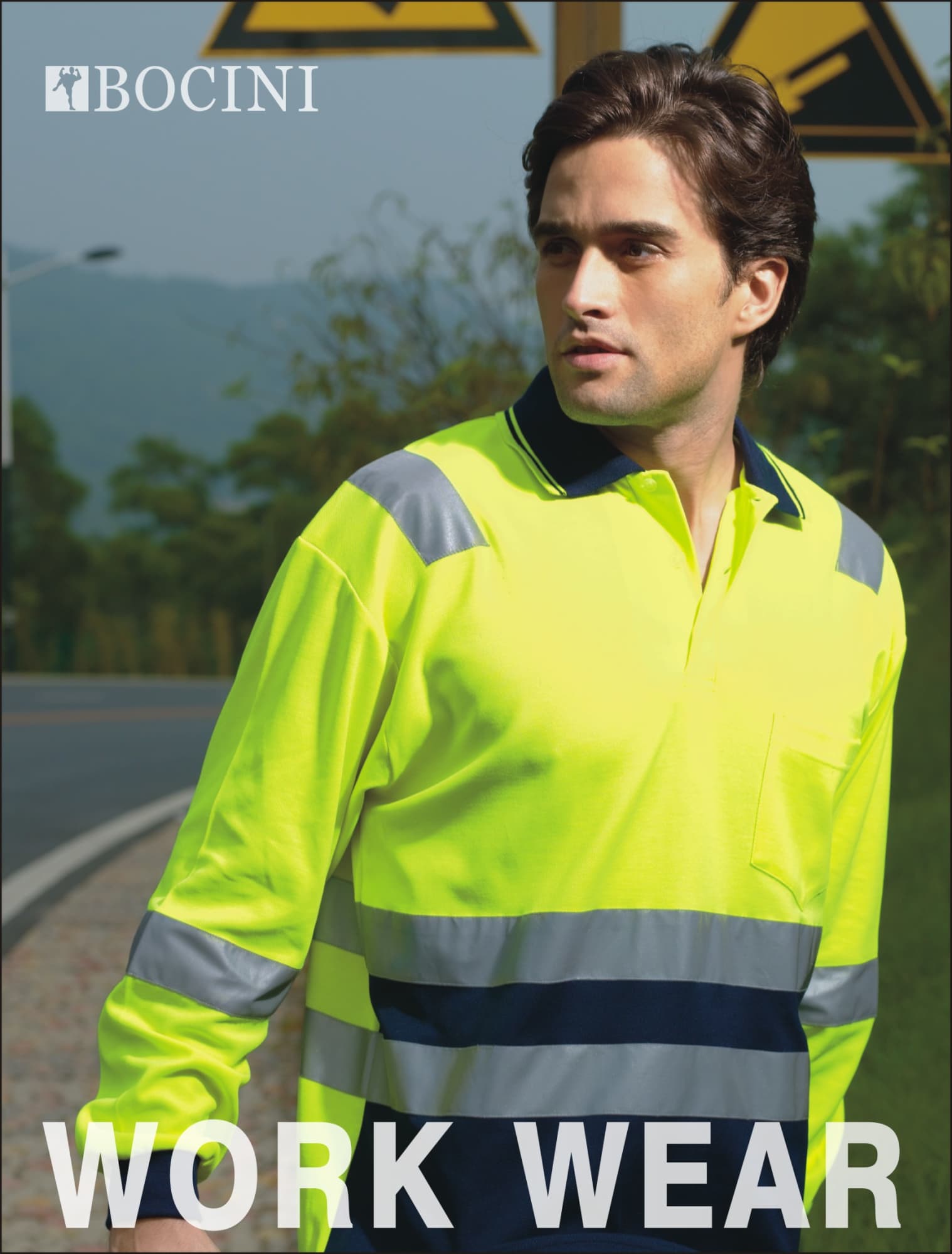 Unisex Adults Hi-Vis Polyface / Cotton Back Polo With Reflective Tape