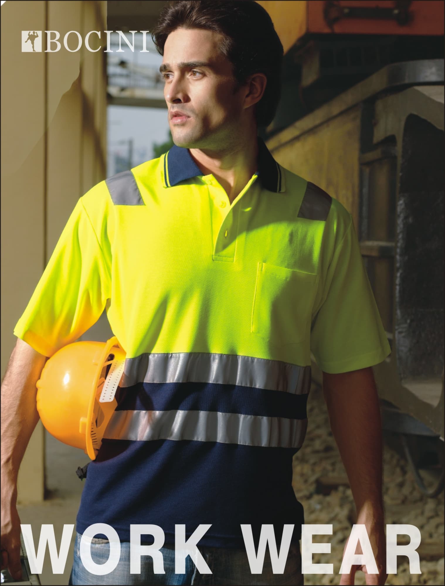 Unisex Adults Hi-Vis Polyface / Cotton Back Polo With Reflective Tape