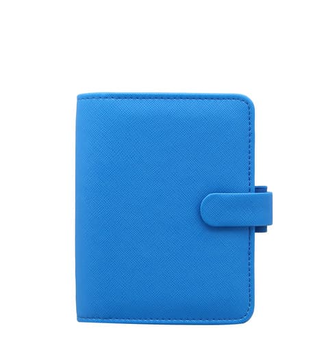Ff Saffiano Fluoro Pkt Organiser Blue