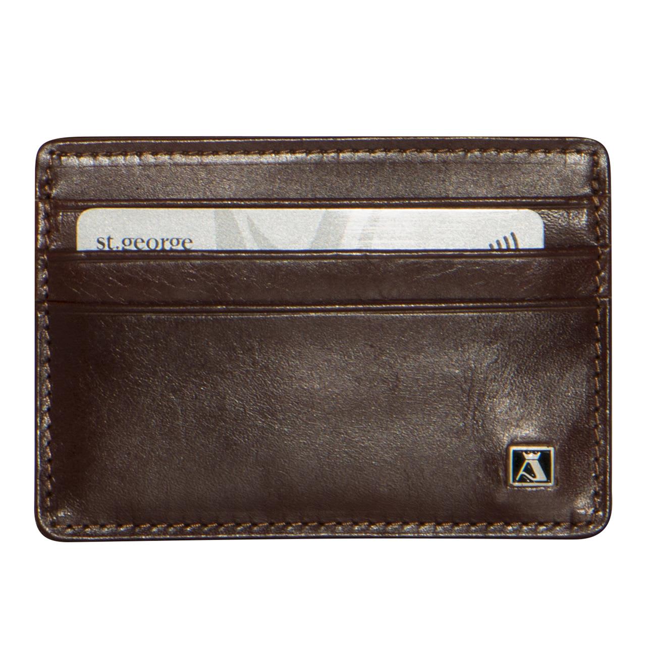 Artex Taking Care of Business Card Holder Brown