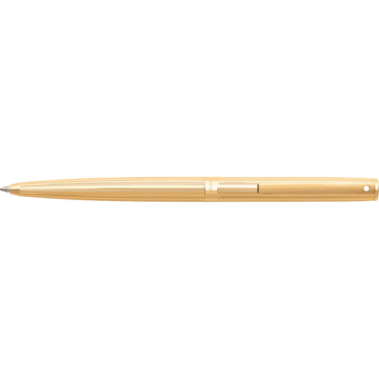 Sheaffer Sagaris Fluted Gold/Gold TT BP