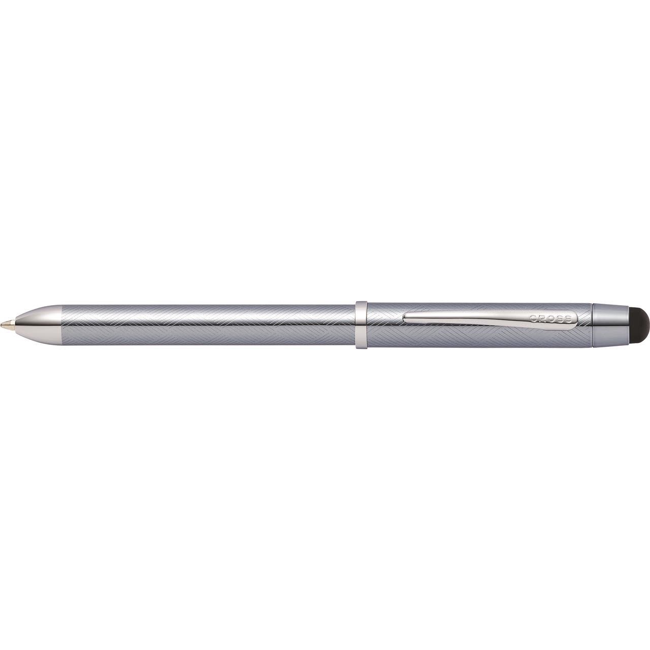 Cross Tech3+ Frosty Steel Multi Function Pen with Stylus