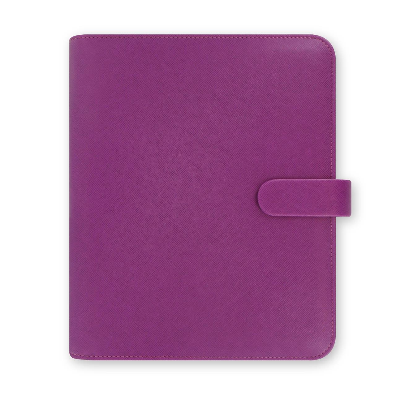 Ff Saffiano A5 Organiser Raspberry