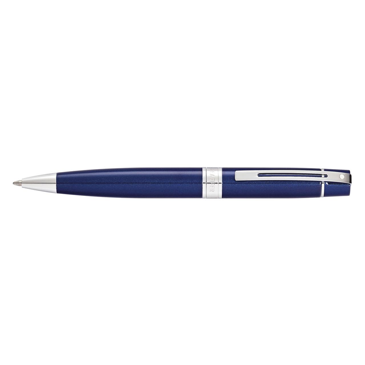 Sheaffer 300 Glossy Blue Lacquer/Chrome PT BP