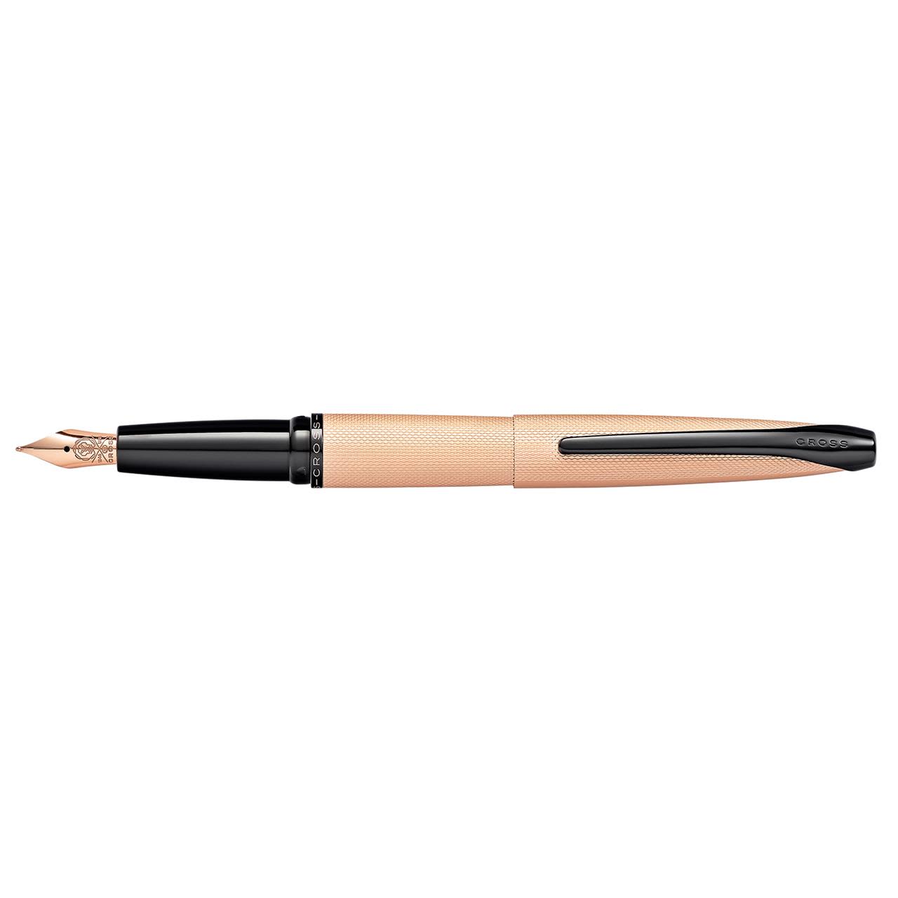 Cross ATX Brushed Rose Gold Etched Diamond FFP