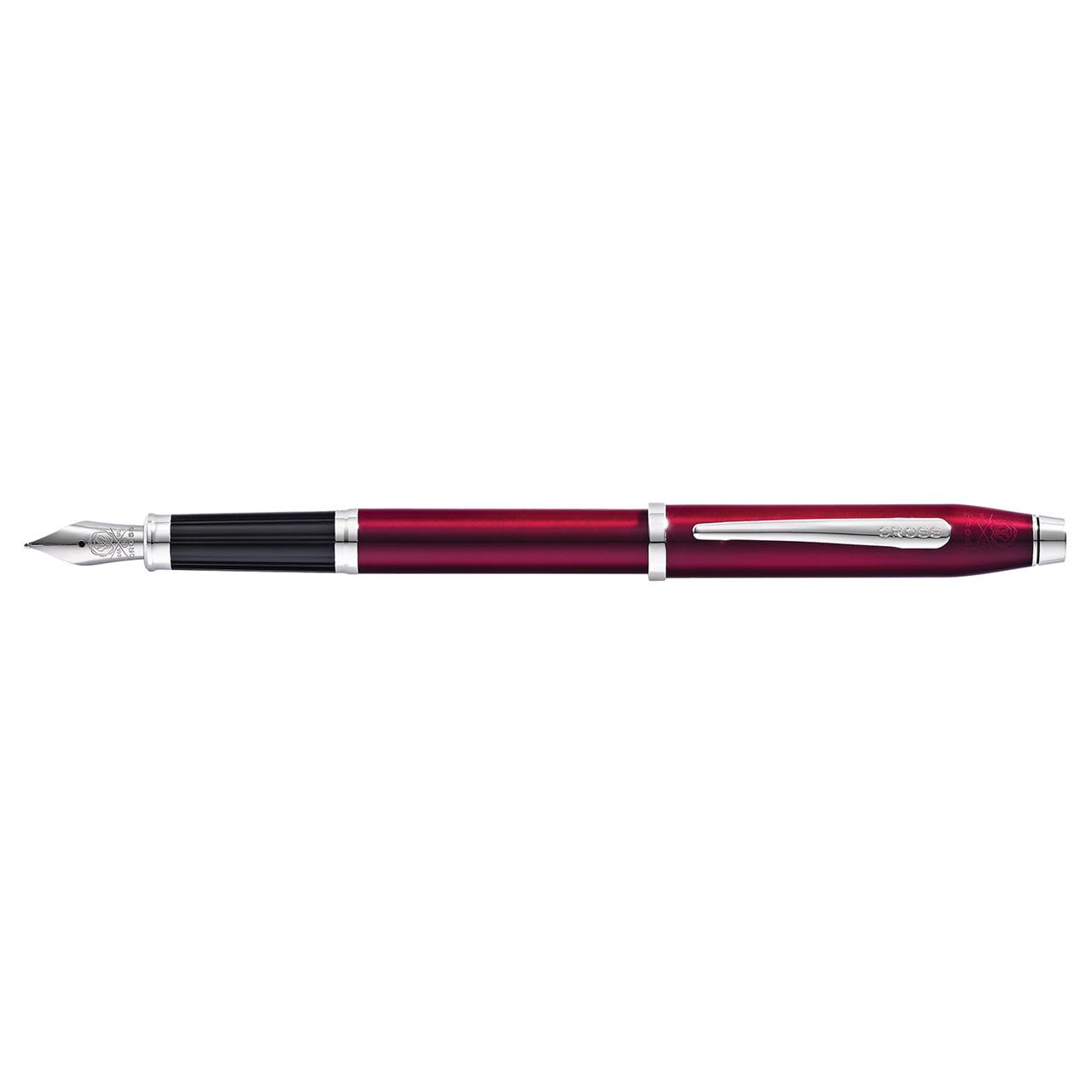 Cross Century II Translucent Plum/Rhodium Plate Appointments FFP